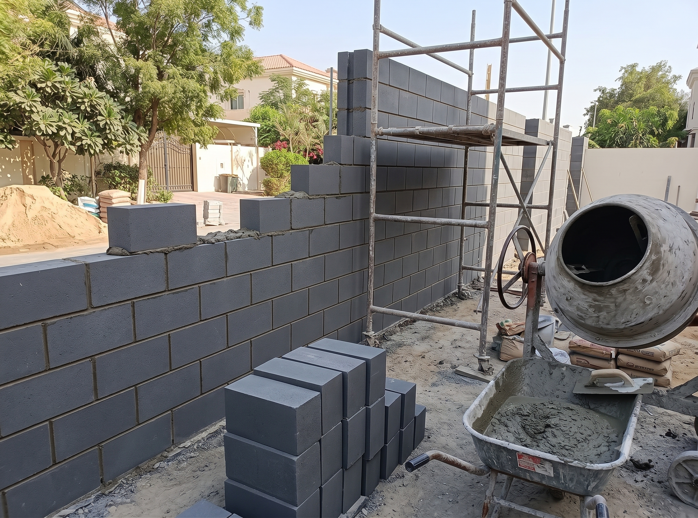Compound Wall Construction